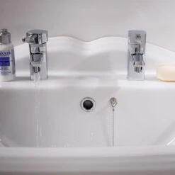 NRG Modern Square Bathroom Chrome Twin Hot And Cold Sink Basin Taps Brass Faucet Pair -Bathroom Faucet Store 28264399 4