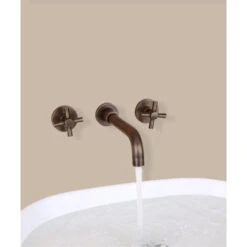 Robinet Lavabo Mural Style Rétro En Bronze -Bathroom Faucet Store 28355409 2