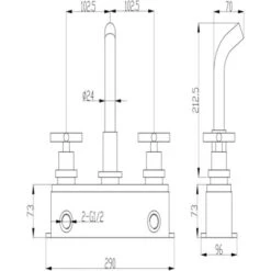 Robinet Lavabo Mural Style Rétro En Bronze -Bathroom Faucet Store 28355409 4