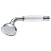 Large Traditional Victorian Shower Head Handset Bath Mixer Ceramic Handle Chrome