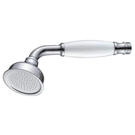 Large Traditional Victorian Shower Head Handset Bath Mixer Ceramic Handle Chrome 3 Large Traditional Victorian Shower Head Handset Bath Mixer Ceramic Handle Chrome