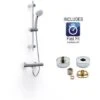 Inta Trade Tec Thermostatic Mixer Shower Valve Adjustable Riser Rail TR10032CP -Bathroom Faucet Store 28831412 1