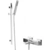 Hudson Reed Sanford Thermostatic Bath Shower Mixer With Kubix Slider Rail Kit - Chrome 1 Hudson Reed Sanford Thermostatic Bath Shower Mixer With Kubix Slider Rail Kit - Chrome -Bathroom Faucet Store 30086785 1