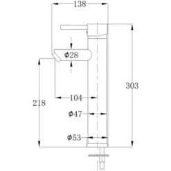 Bathroom Mixer Tap Brass VidaXL -Bathroom Faucet Store 3103829 3