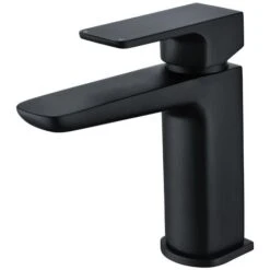 Astra Modern Matte Black Basin Mono Mixer Tap + Waste 9 Astra Modern Matte Black Basin Mono Mixer Tap + Waste -Bathroom Faucet Store 31127270 3