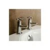 Crox Modern Design Cross Head Set Of Hot & Cold Basin Taps + Waste -Bathroom Faucet Store 32281990 1