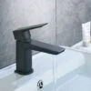 Astra Contemporary Matte Black Basin Mono Mixer Tap 2 Astra Contemporary Matte Black Basin Mono Mixer Tap -Bathroom Faucet Store 34691533 1