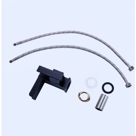 Robinet Lavabo Mitigeur Lavabo Noir - Alnair 4 Robinet Lavabo Mitigeur Lavabo Noir - Alnair - Image 2