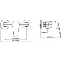 Shower Mixer TESSA Chrome SCHÜTTE 7 Shower Mixer TESSA Chrome SCHÜTTE -Bathroom Faucet Store 38742933 2