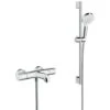 Hansgrohe Pack Ecostat 1001 CL Thermostatic Bath/shower Mixer + Crometta Vario Shower Set (13201000-CROMETTA) -Bathroom Faucet Store 39948783 1