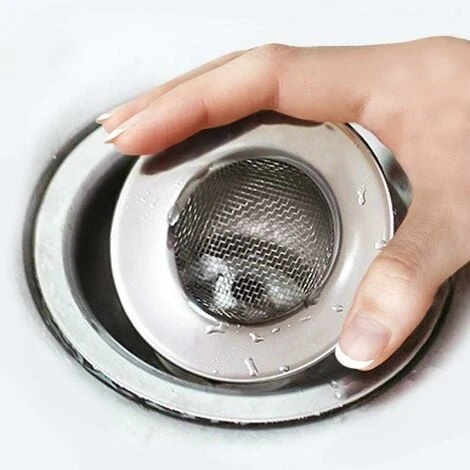 LITZEE 2PCS Sink Strainers For Shower, Plug Hole Hair Catcher - Bath Or Kitchen Sinks Stainless Steel Sink Drain Filters. 3" (7.6cm) Outer Diameter 4 LITZEE 2PCS Sink Strainers For Shower, Plug Hole Hair Catcher - Bath Or Kitchen Sinks Stainless Steel Sink Drain Filters. 3" (7.6cm) Outer Diameter - Image 2