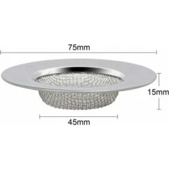 LITZEE 2PCS Sink Strainers For Shower, Plug Hole Hair Catcher - Bath Or Kitchen Sinks Stainless Steel Sink Drain Filters. 3" (7.6cm) Outer Diameter 9 LITZEE 2PCS Sink Strainers For Shower, Plug Hole Hair Catcher - Bath Or Kitchen Sinks Stainless Steel Sink Drain Filters. 3" (7.6cm) Outer Diameter -Bathroom Faucet Store 41841947 3