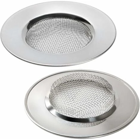 LITZEE 2PCS Sink Strainers For Shower, Plug Hole Hair Catcher - Bath Or Kitchen Sinks Stainless Steel Sink Drain Filters. 3" (7.6cm) Outer Diameter 6 LITZEE 2PCS Sink Strainers For Shower, Plug Hole Hair Catcher - Bath Or Kitchen Sinks Stainless Steel Sink Drain Filters. 3" (7.6cm) Outer Diameter - Image 4