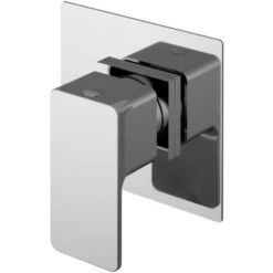 Nuie Windon Square Concealed Stop Tap Shower Valve - Chrome