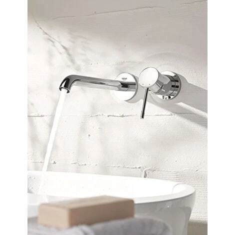Grohe Essence - Single Lever Basin Mixer 2 Holes Size L Chrome (19967001-set) 5 Grohe Essence - Single Lever Basin Mixer 2 Holes Size L Chrome (19967001-set) - Image 3