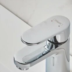 Hansgrohe Vernis Blend Bathroom Mini Mono Basin Mixer Tap Single Lever Chrome -Bathroom Faucet Store 48218304 3