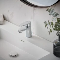 Hansgrohe Vernis Blend Bathroom Mini Mono Basin Mixer Tap Single Lever Chrome -Bathroom Faucet Store 48218304 4