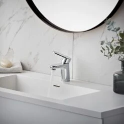 Hansgrohe Vernis Blend Bathroom Mini Mono Basin Mixer Tap Single Lever Chrome -Bathroom Faucet Store 48218304 5