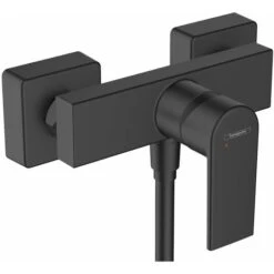 Hansgrohe Vernis Shape Thermostatic Exposed Mixer Shower Valve Matt Black Modern