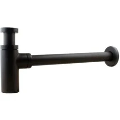 Premium Matte Black Universal Standard Bathroom Basin Sink Bottle Trap Waste -Bathroom Faucet Store 51419136 3
