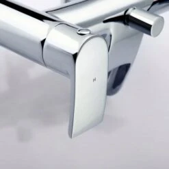 Round Waterfall Deck Mounted Bath Filler Shower Mixer With Slider Rail And Handset Kit -Bathroom Faucet Store 51419252 4