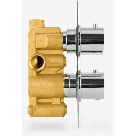 Lily 2 Dial 1 Outlet Round Concealed Thermostatic Shower Chrome 5 Lily 2 Dial 1 Outlet Round Concealed Thermostatic Shower Chrome - Image 3