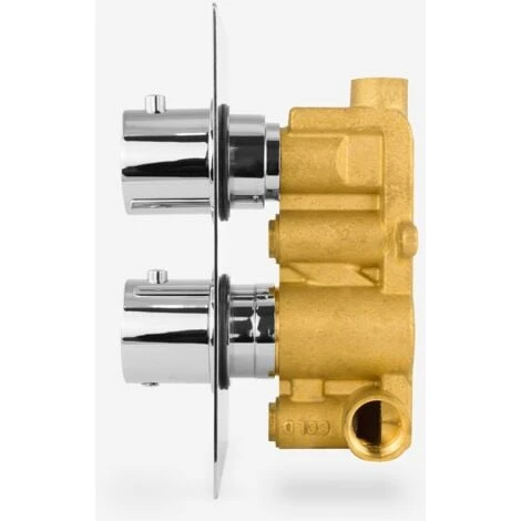 Lily 2 Dial 1 Outlet Round Concealed Thermostatic Shower Chrome 6 Lily 2 Dial 1 Outlet Round Concealed Thermostatic Shower Chrome - Image 4