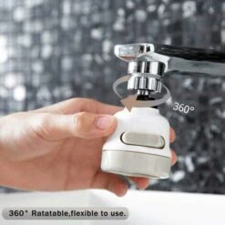 ABS 360 ° Rotary Spray Valve For Faucet, Anti-Splash Filter Nozzle, 3 Adjustment Modes -Bathroom Faucet Store 51792538 3