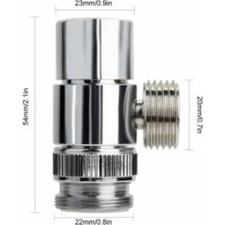 LangRay Shut-off Valve Shower Head Valve Head Brass Switch Valve G1 / 2 Shower Shut-off Valve -Bathroom Faucet Store 51795730 3