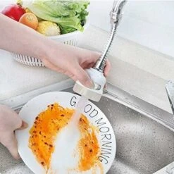 LangRay Water Saving Filter Tip, 360 Degree Movable Kitchen Faucet Head, 3 Modes Adjustable Shower Head Filter Sprayer For Kitchen Bathroom (Lengthen) -Bathroom Faucet Store 51796828 4