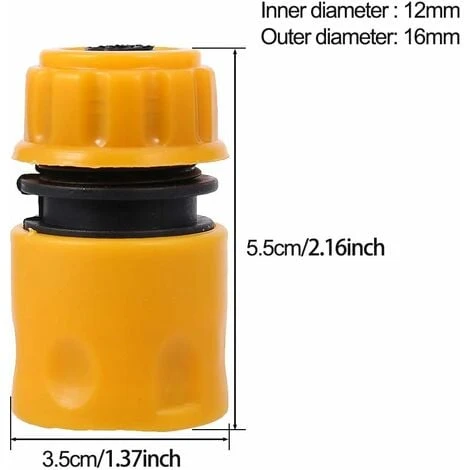 LangRay Hose Coupler 10 Pack - 1/2 "Quick Coupler - For Connecting Hoses, Garden Tools, Garden Hoses - With Strong Strength 4 LangRay Hose Coupler 10 Pack - 1/2 "Quick Coupler - For Connecting Hoses, Garden Tools, Garden Hoses - With Strong Strength - Image 2