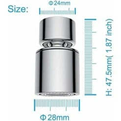 LangRay 22mm Kitchen Faucet Aerator Water Saver Dual Function 360 Degree Rotation -Bathroom Faucet Store 51800802 4