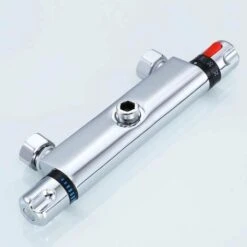 Thermostatic Shower, Thermostatic Bathtub Valve In Brass 59, Safety Protection With 38 ℃ Anti-Scald Knob, Bathtub Mixer Precise Temperature And Water Volume Adjustment -Bathroom Faucet Store 51803158 5