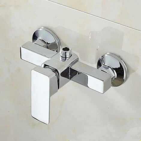 Modern Chrome Wall-mounted Shower Tap With Shower Mixer For Cold And Hot Water 5 Modern Chrome Wall-mounted Shower Tap With Shower Mixer For Cold And Hot Water - Image 3