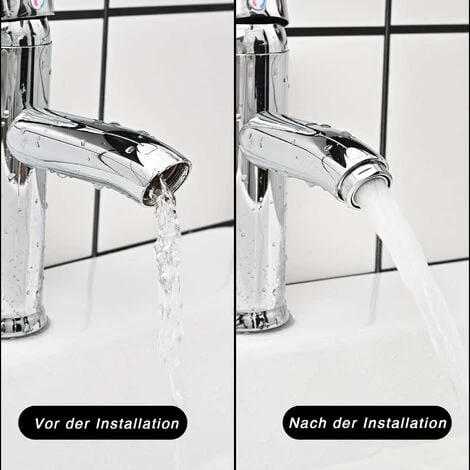 LITZEE Tap Aerator M24, 6 Pieces Faucet Aerator Nozzle With Stainless Steel And ABS Filter Including 8 Seals And 1 Chrome Aerators Wrench, For Sink Taps In The Kitchen And Bathroom 5 LITZEE Tap Aerator M24, 6 Pieces Faucet Aerator Nozzle With Stainless Steel And ABS Filter Including 8 Seals And 1 Chrome Aerators Wrench, For Sink Taps In The Kitchen And Bathroom - Image 3