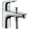 Hansgrohe Focus Single Lever Bath And Shower Mixer Monotrou With 2 Flow Rates, Chrome (31938000) -Bathroom Faucet Store 55082795 1