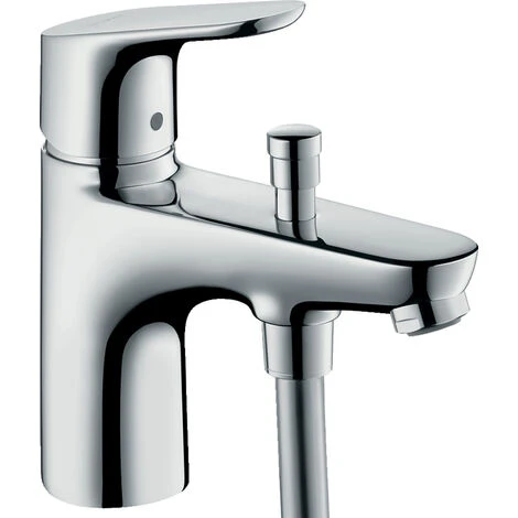Hansgrohe Focus Single Lever Bath And Shower Mixer Monotrou With 2 Flow Rates, Chrome (31938000) 3 Hansgrohe Focus Single Lever Bath And Shower Mixer Monotrou With 2 Flow Rates, Chrome (31938000)