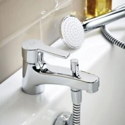 Ideal Standard Calista Single Lever Bath Shower Mixer Tap - Chrome 7 Ideal Standard Calista Single Lever Bath Shower Mixer Tap - Chrome -Bathroom Faucet Store 55880240 3