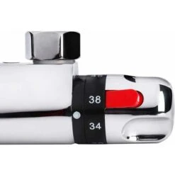 Thermostatic Shower Faucet, Bath Shower Mixer Thermostatic Faucet For Bathroom, Temperature Adjustable, Chrome -Bathroom Faucet Store 56639066 5