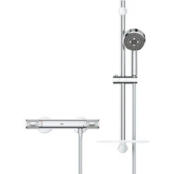 Grohe Precision Feel Thermostatic Shower Set With 3-jet Hand Shower (34791000) -Bathroom Faucet Store 57025405 3