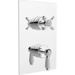 Bristan Renaissance Thermostatic Recessed Dual Control Shower Valve With Diverter - Chrome