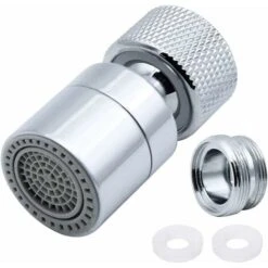 360° Swivel Faucet Aerator Brass 2 Mode Adjustable Kitchen Faucet Filter Bubbler With Nozzle Adapter - For Faucets With M22 External Thread Nozzle Or M24 Internal Thread
