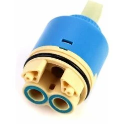 Replacement Ceramic Cartridge, Ceramic For Mixer Tap, Ceramic Cartridge For Kitchen Or Bathroom 40 Mm, Blue, With Bottom