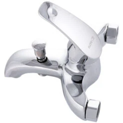 Bathtub Faucet Zinc Alloy, Chrome, Hot-Cold Water, Low Spout, Single-lever [QLI-FA-9703] (QLI-FA-9703) -Bathroom Faucet Store 58514608 4