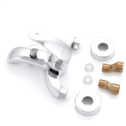 Bathtub Faucet Zinc Alloy, Chrome, Hot-Cold Water, Low Spout, Single-lever [QLI-FA-9703] (QLI-FA-9703) -Bathroom Faucet Store 58514608 5