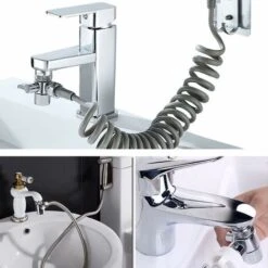 Diverter Valve Shower Attachment,Diverter Valve,Alloy Shower Faucet 2 Way Diverter Valve,Brass Diverter Valvefor Kitchen Sink Faucet Or Bathroom -Bathroom Faucet Store 59152303 5