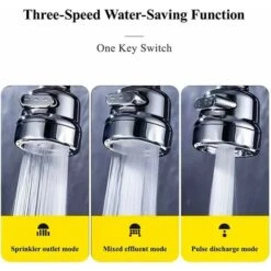 360 Swivel Faucet Tap Aerator- Adjustable 3 Mode Water Saving Faucet ABS Plastic Splash Proof Faucet Nozzle Filter Faucet Tap For Bathroom Kitchen RZ044 9 360 Swivel Faucet Tap Aerator- Adjustable 3 Mode Water Saving Faucet ABS Plastic Splash Proof Faucet Nozzle Filter Faucet Tap For Bathroom Kitchen RZ044 -Bathroom Faucet Store 59152313 3