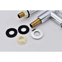 Bathroom Basin Pillar Taps, Pair Basin Sink Mixer Taps, 1/4 Turn Washroom Pair Faucets Twin Lever, 2 Pcs Morden Taps 11 Bathroom Basin Pillar Taps, Pair Basin Sink Mixer Taps, 1/4 Turn Washroom Pair Faucets Twin Lever, 2 Pcs Morden Taps -Bathroom Faucet Store 59499806 5