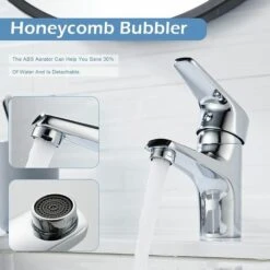 Single Lever Basin Mixer With Pop Up Click Waste Chrome Modern Bath Tap Monobloc Wash Basin Sink Mixer Modern Chrome Brass -Bathroom Faucet Store 59499931 4