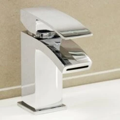 ARC Cloakroom Basin Mixer Tap Chrome Basin Sink Mono Bathroom + Fixings + Waste -Bathroom Faucet Store 59930111 3